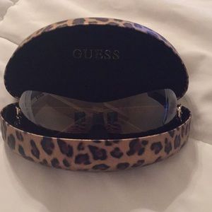 NWOT Guess Sunglasses with Leopard Case